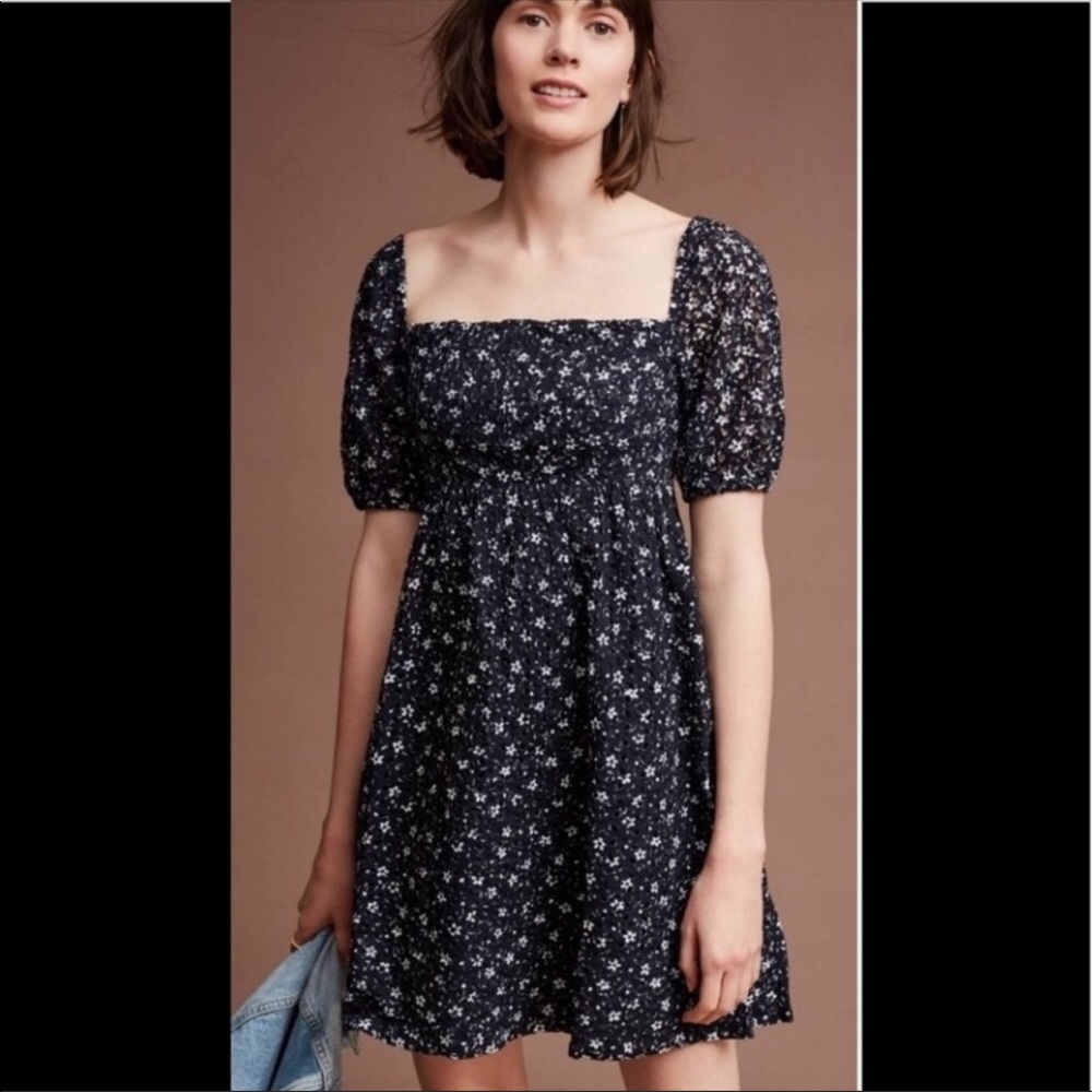 Anthropologie Eyelet Maeve Dress